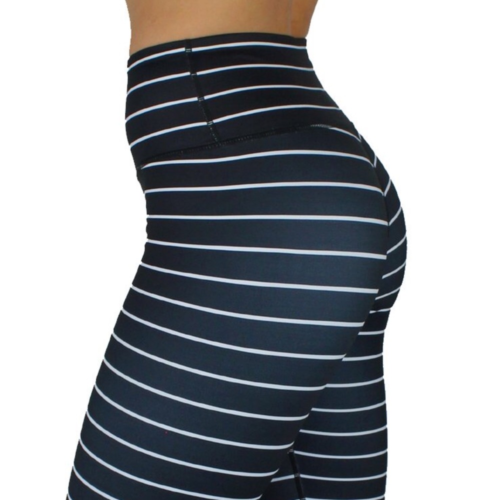 Kiava striped cropped leggings -  [LUXE FABRIC]